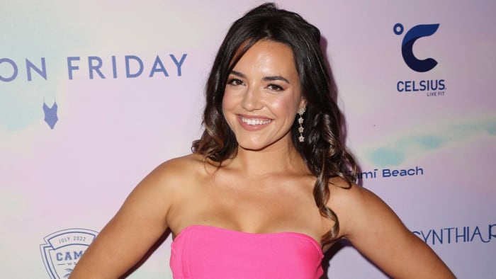 Mady Dewey at Miami Swim Week.